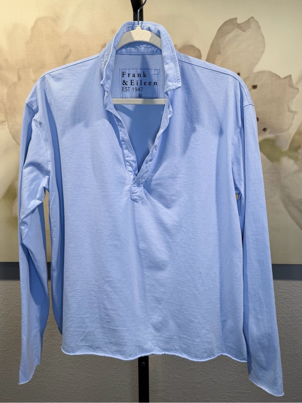 🆕 Frank & Eileen Patrick Popover Henley in light blue - Picture 4 of 5